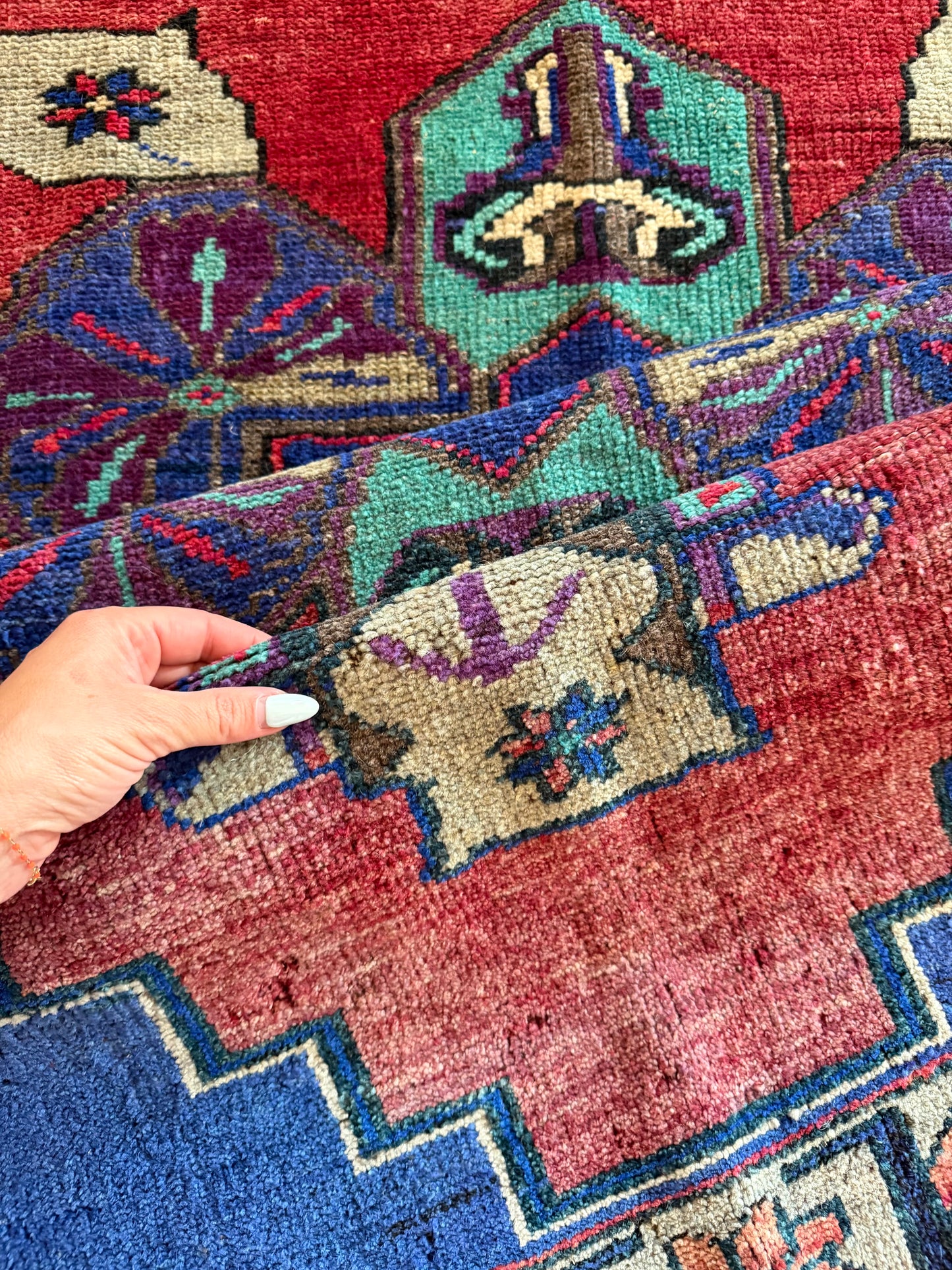 Berry Babe - Vintage Turkish Wool Rug - 2'3.5" x 5'4"