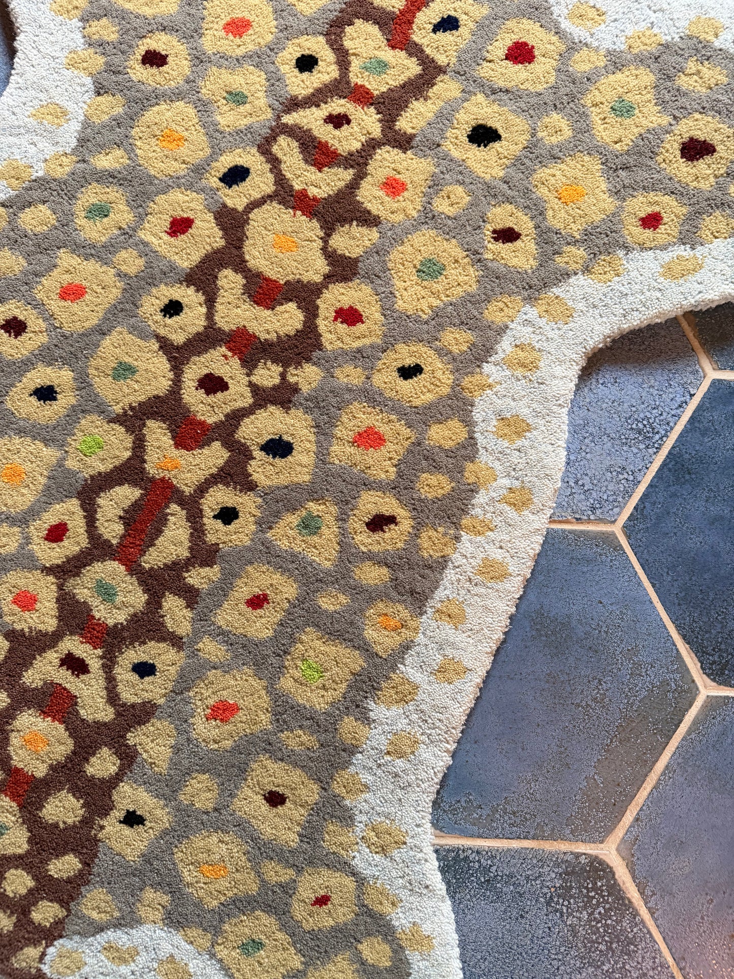 Hand-Tufted Wool Cheetah Accent Rug - 3x5