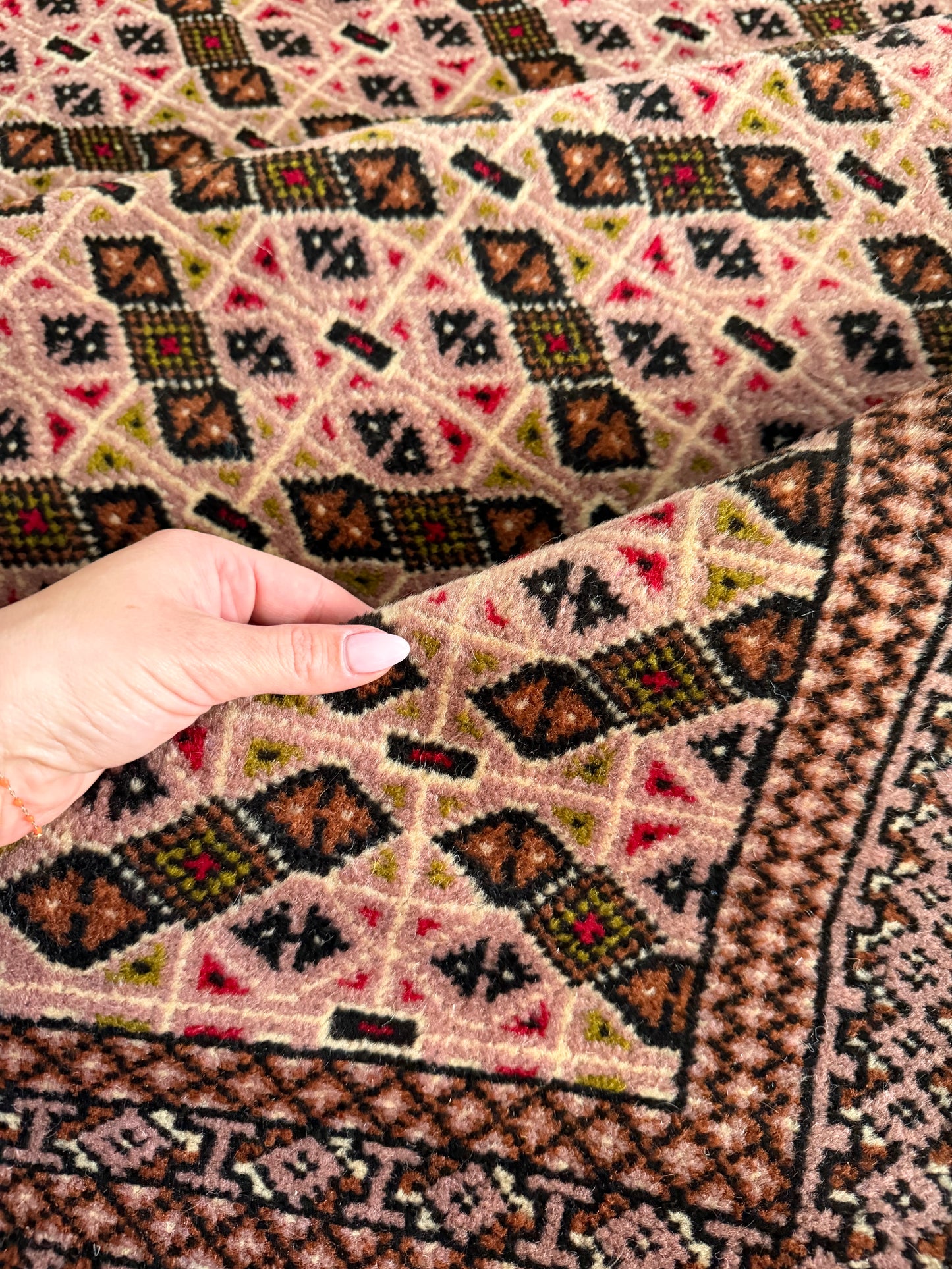 Vintage Persian Turkmen Rug - 6'5" x 4'5"