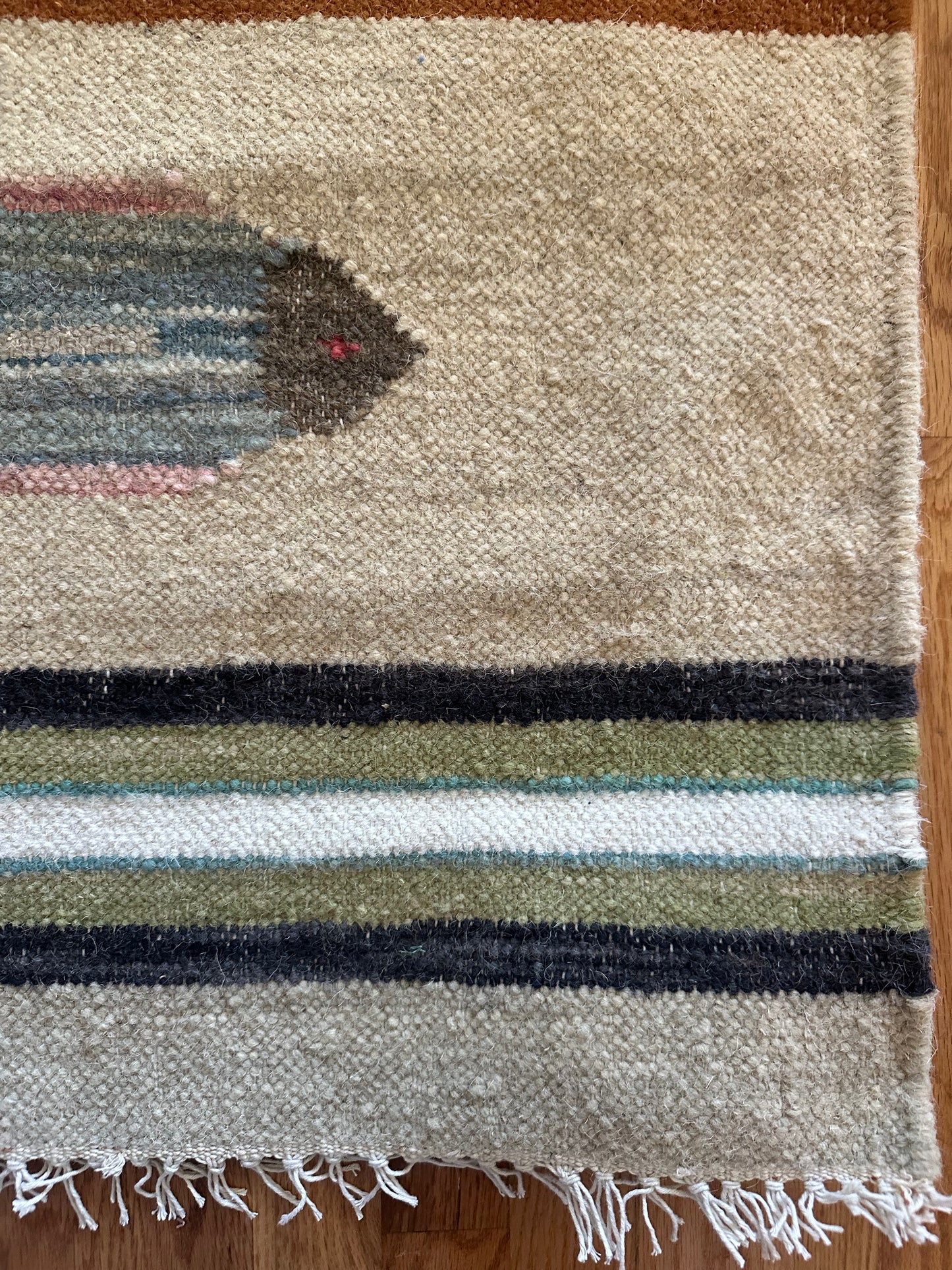 Little School of Fish Runner - Modern Wool Kilim - 2'6" x 6'