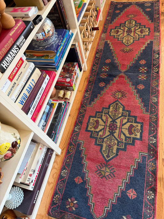 Hearth & Bloom - Vintage Turkish Runner - 1'11" x 7'7.5"