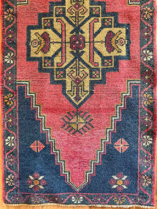 Hearth & Bloom - Vintage Turkish Runner - 1'11" x 7'7.5"