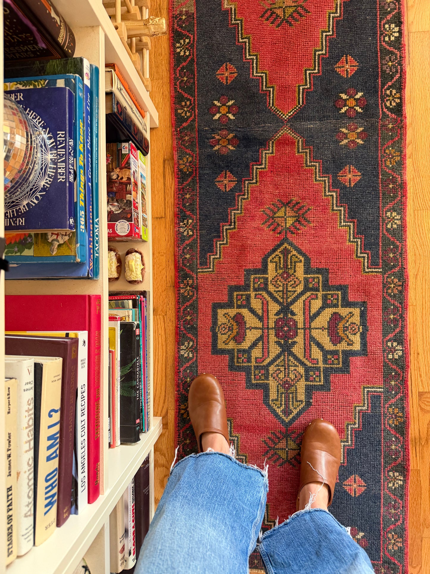 Hearth & Bloom - Vintage Turkish Runner - 1'11" x 7'7.5"