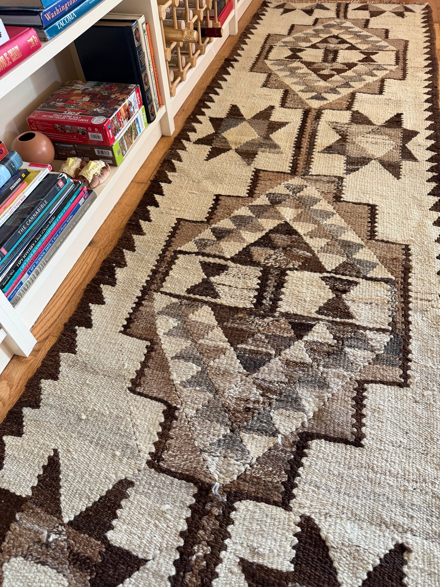 Canyon Mosaic Runner - Vintage Turkish Kilim - 2'5.5" x 8'5"