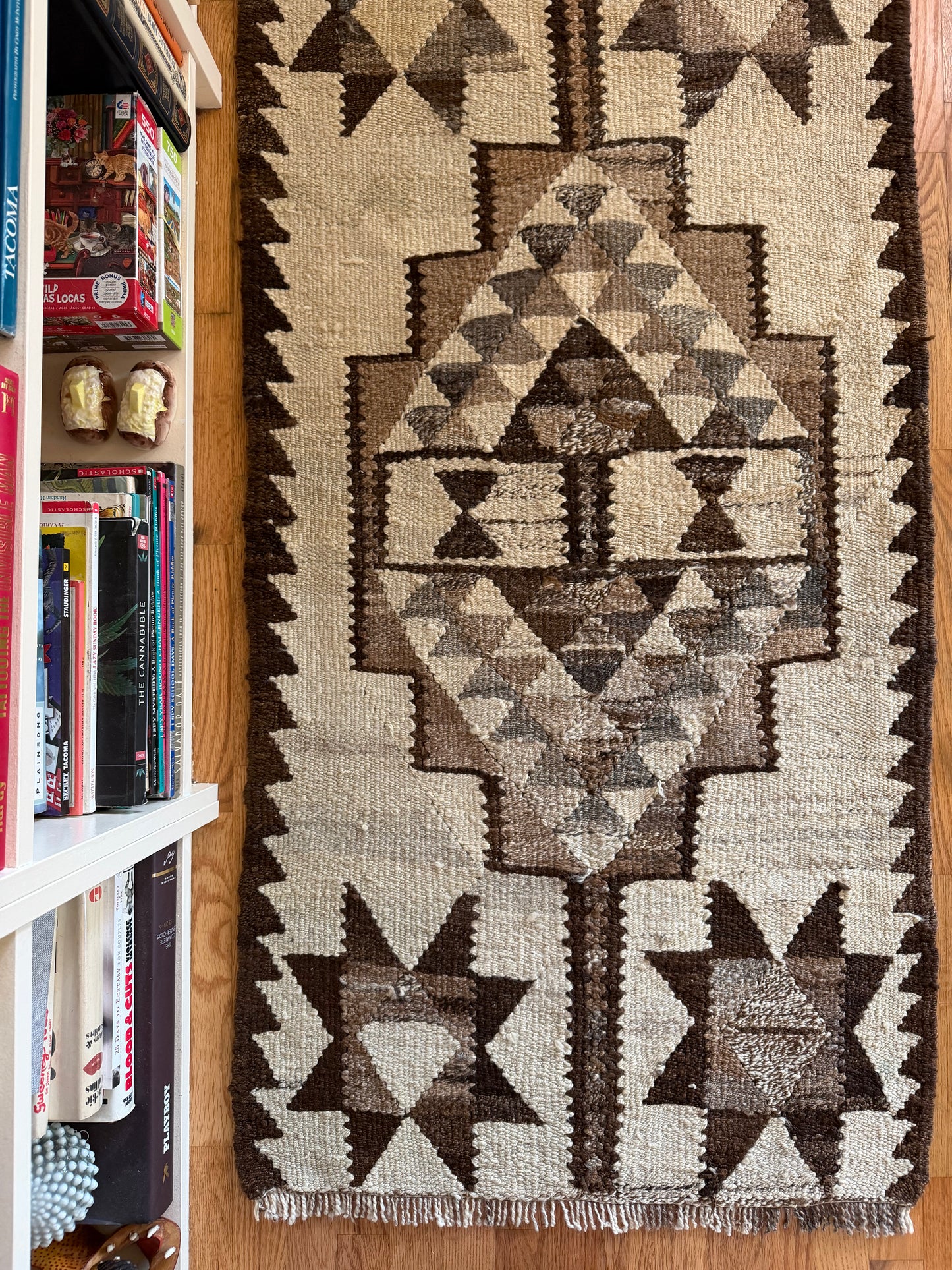 Canyon Mosaic Runner - Vintage Turkish Kilim - 2'5.5" x 8'5"