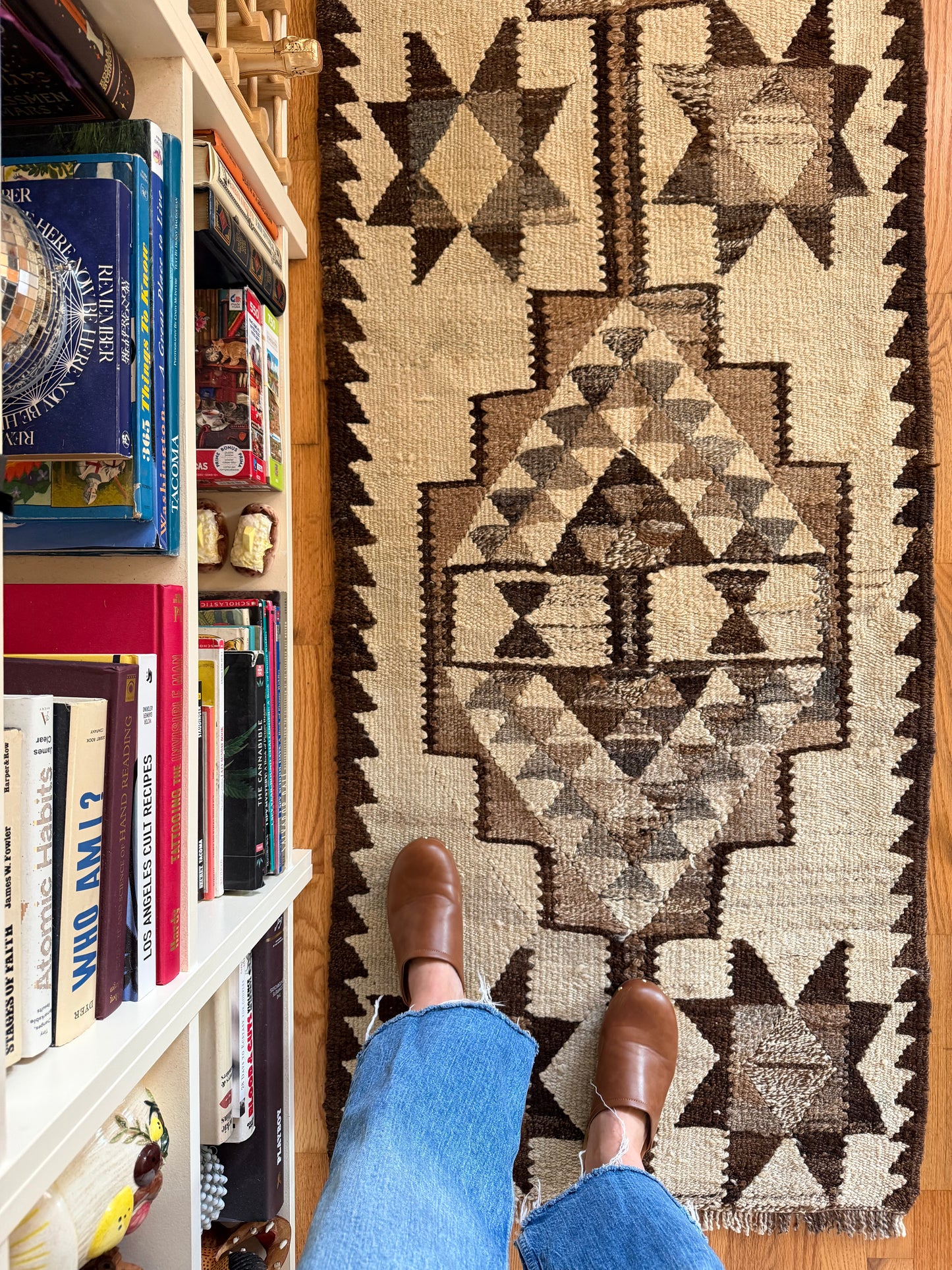 Canyon Mosaic Runner - Vintage Turkish Kilim - 2'5.5" x 8'5"