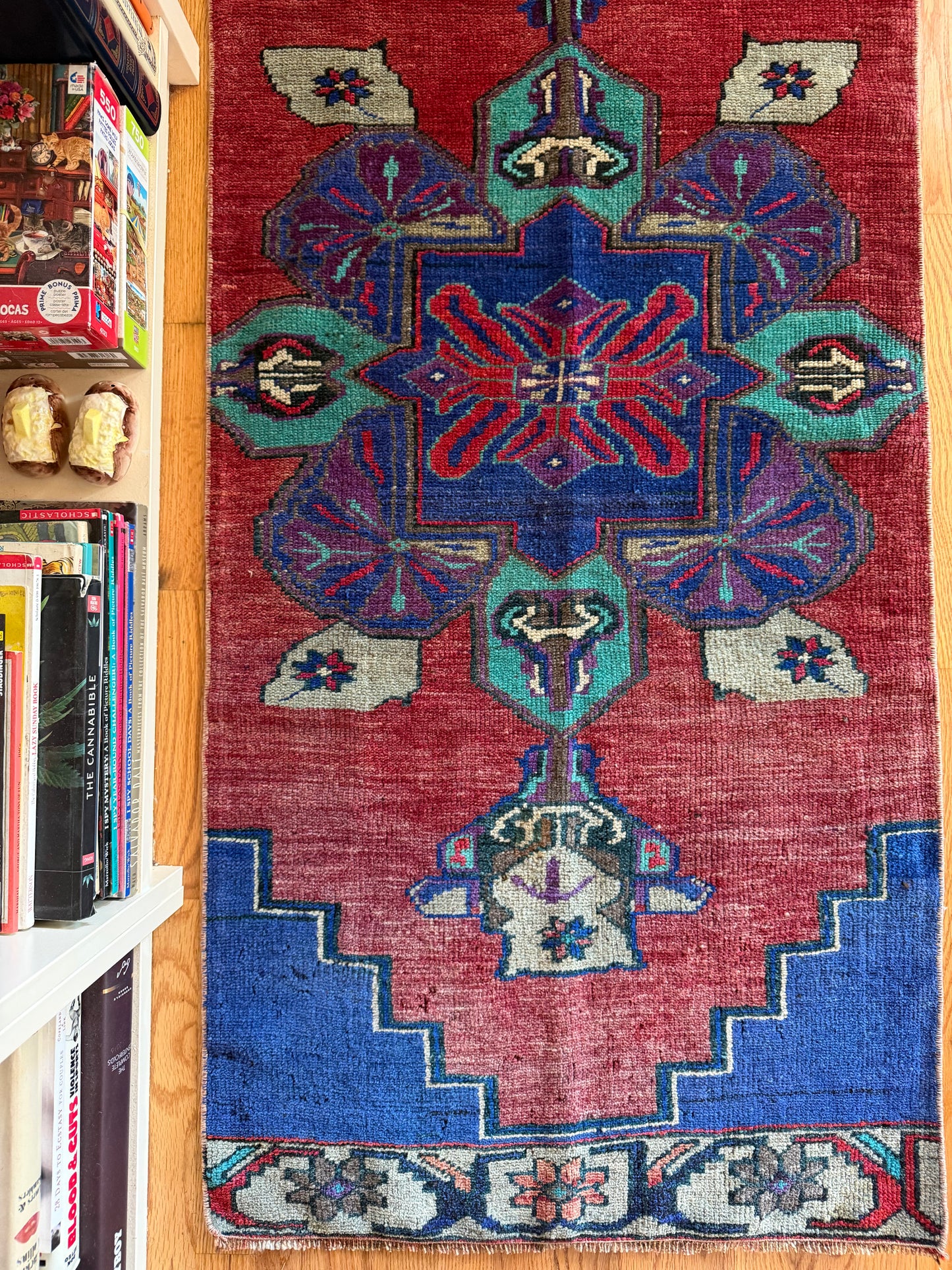 Berry Babe - Vintage Turkish Wool Rug - 2'3.5" x 5'4"