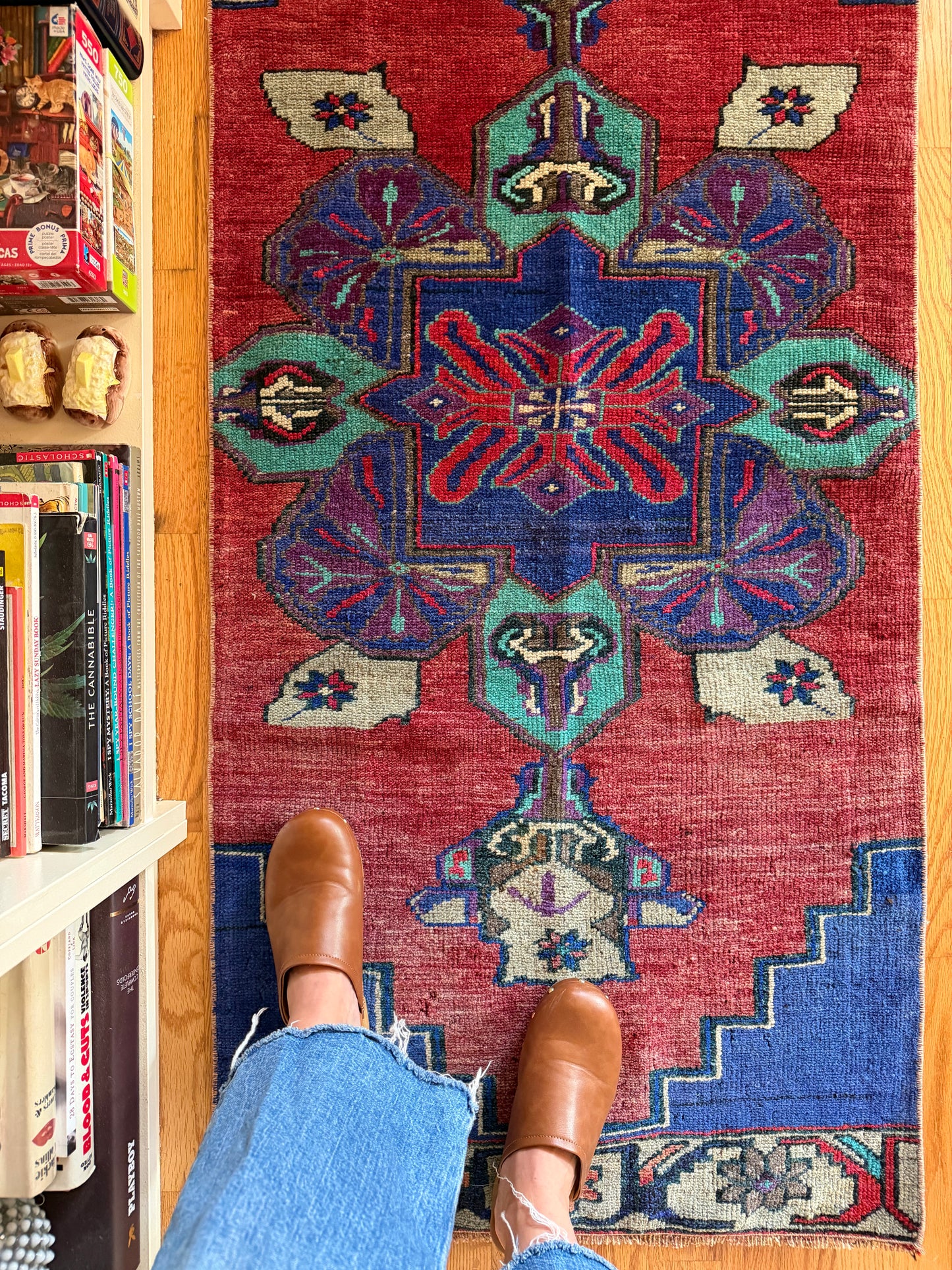 Berry Babe - Vintage Turkish Wool Rug - 2'3.5" x 5'4"