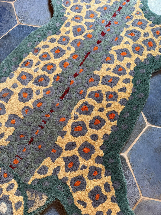 Hand-tufted Wool Cheetah Accent Rug - 3x5