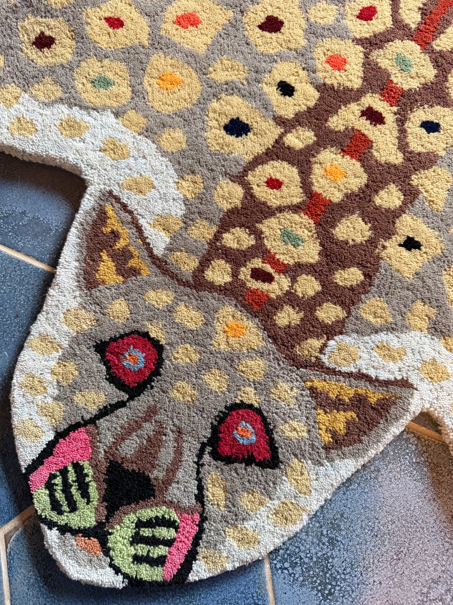 Hand-Tufted Wool Cheetah Accent Rug - 3x5