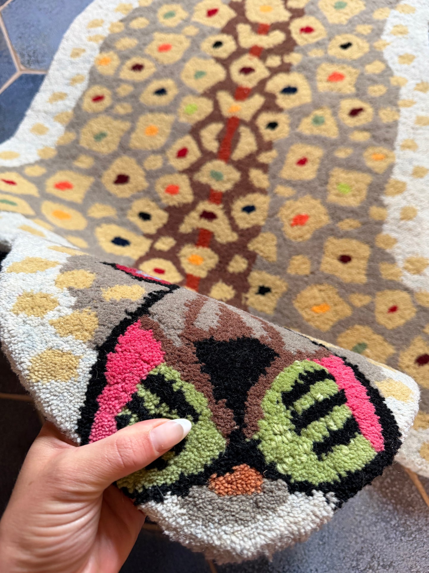 Hand-Tufted Wool Cheetah Accent Rug - 3x5