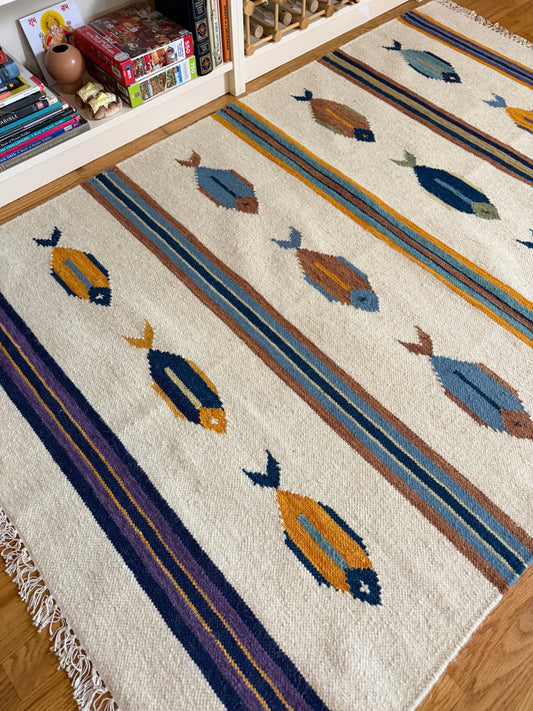 Mariner - Modern Wool Flat-weave Rug - 4x6
