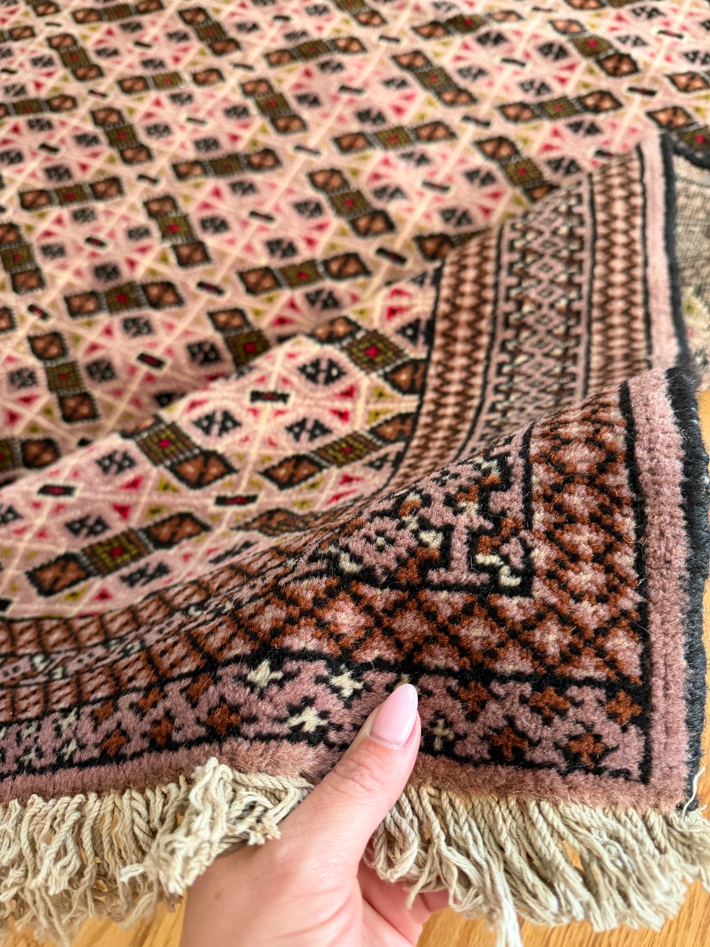 Vintage Persian Turkmen Rug - 6'5" x 4'5"