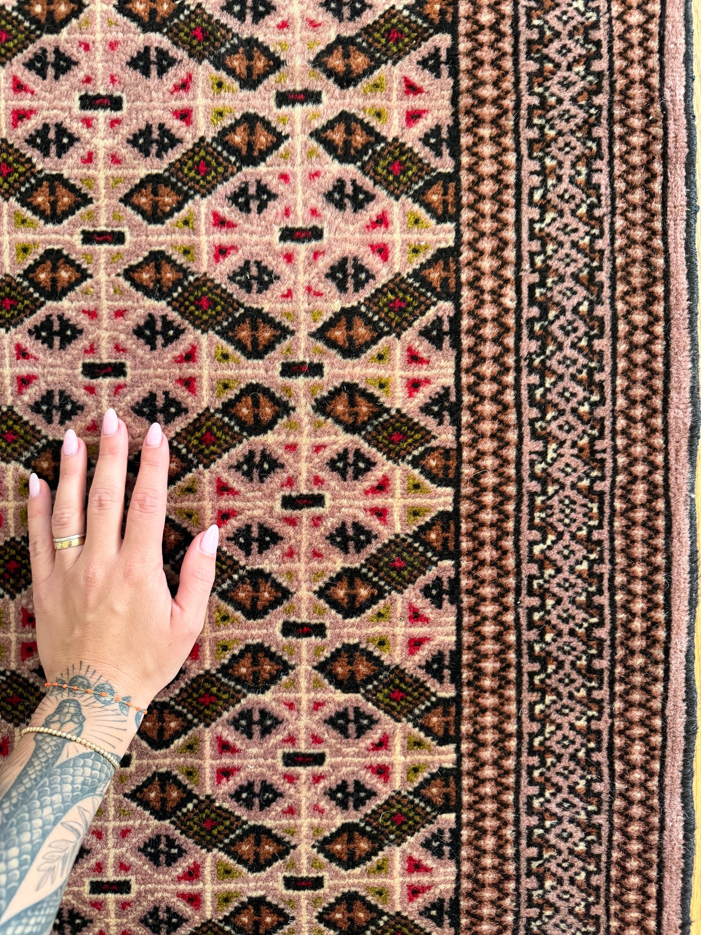 Vintage Persian Turkmen Rug - 6'5" x 4'5"