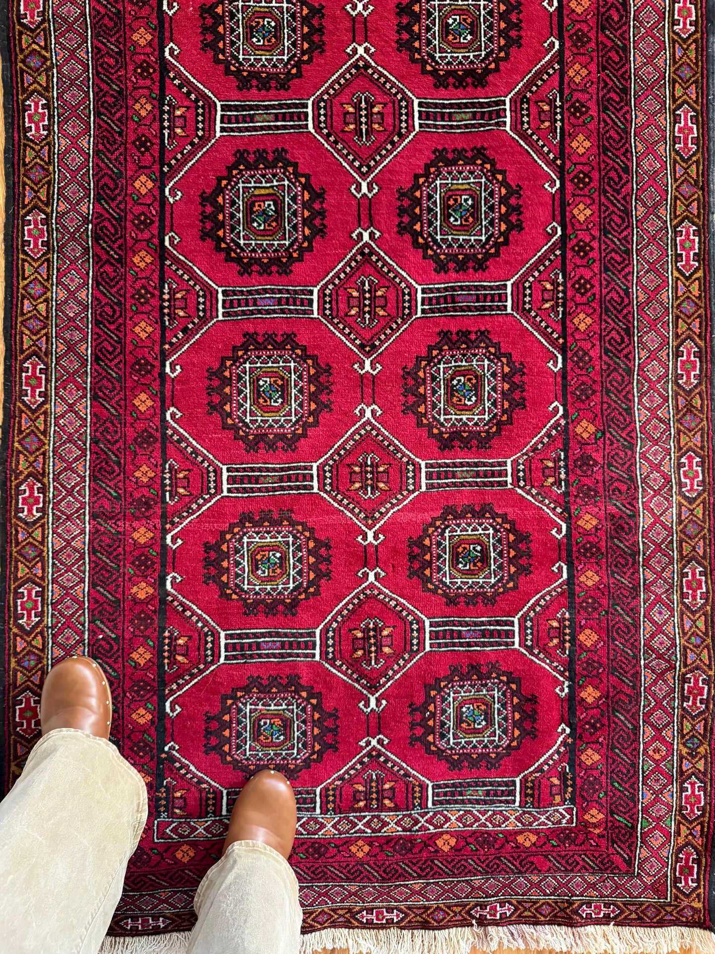 Vintage Tribal Baluchi Rug - 6'10" x 3'7"