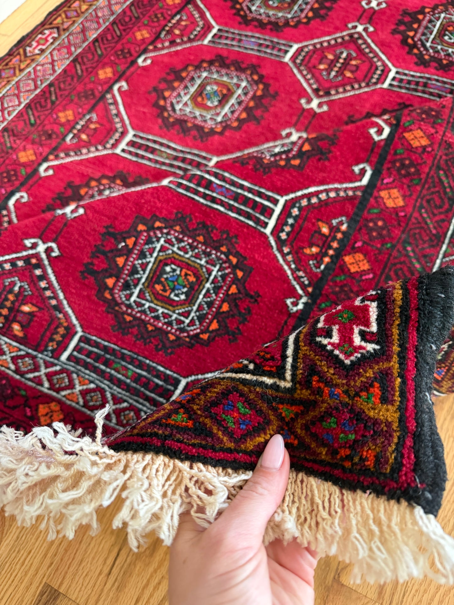 Vintage Tribal Baluchi Rug - 6'10" x 3'7"