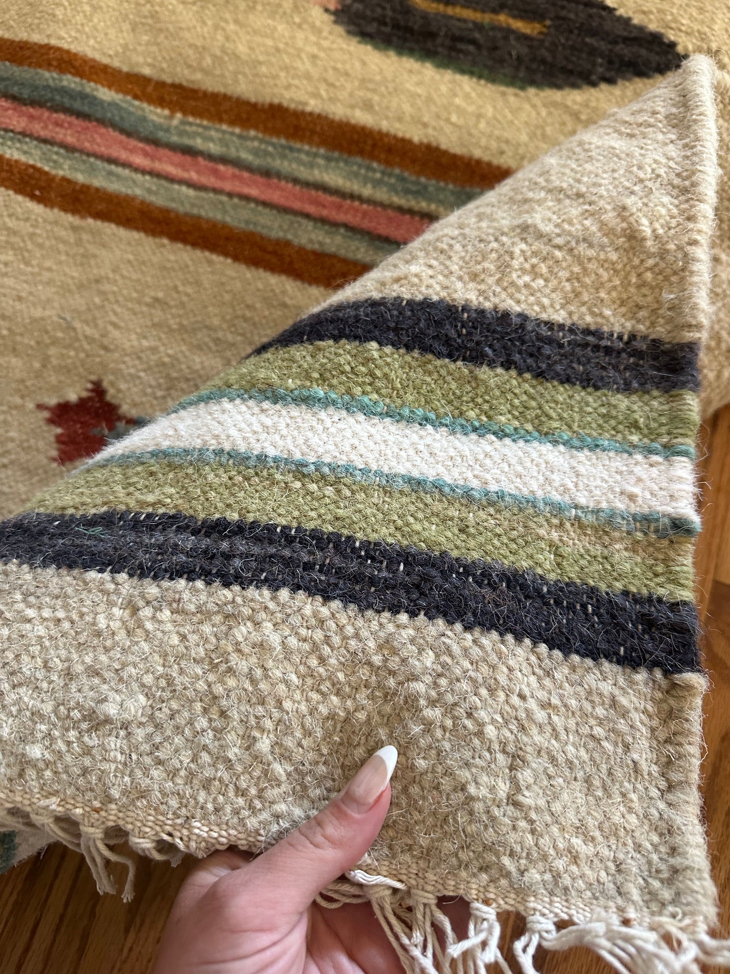 Little School of Fish Runner - Modern Wool Kilim - 2'6" x 6'