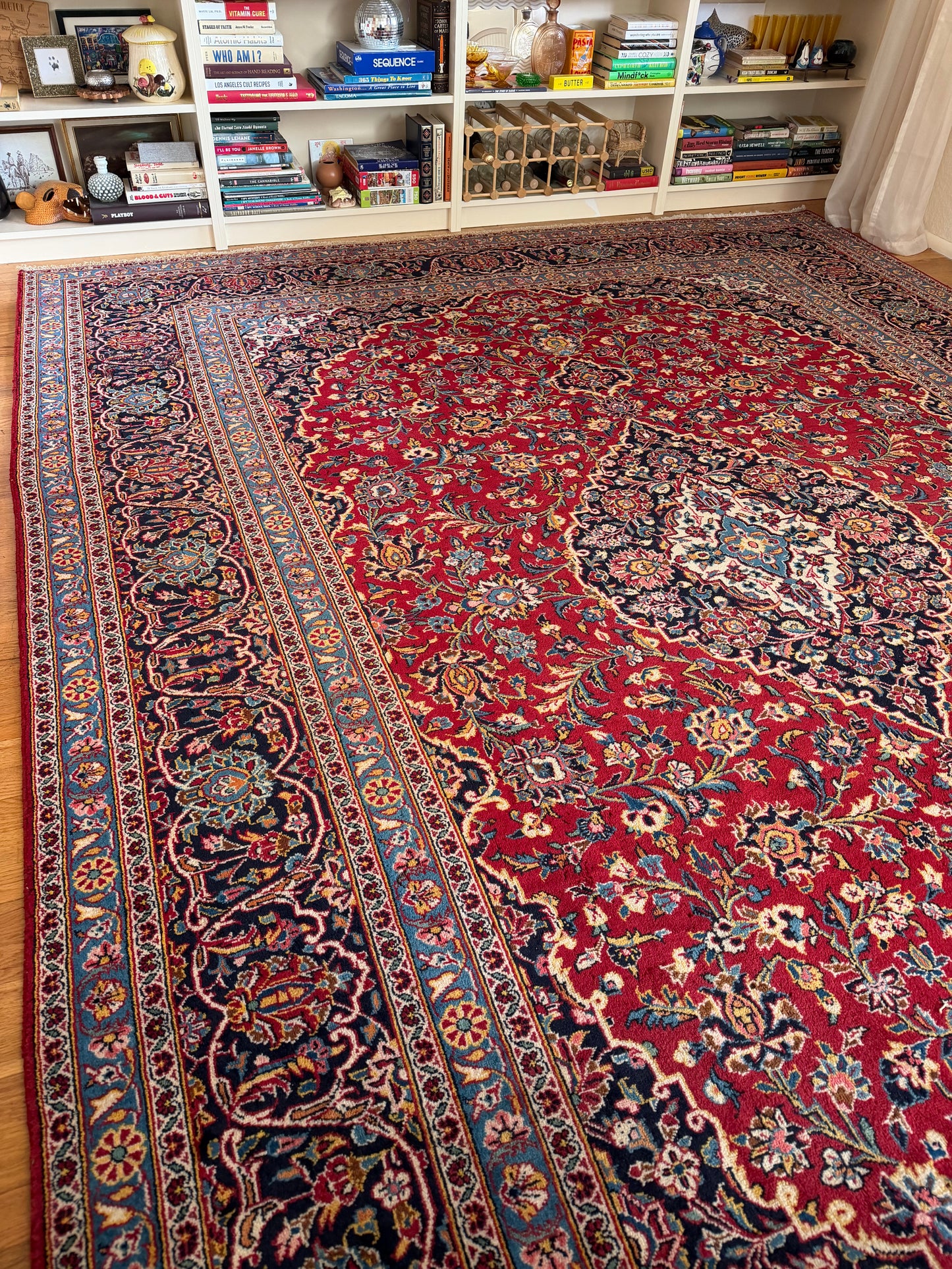 Kashan Royale | Vintage Persian Kashan Rug • 9'1" x 12'3"