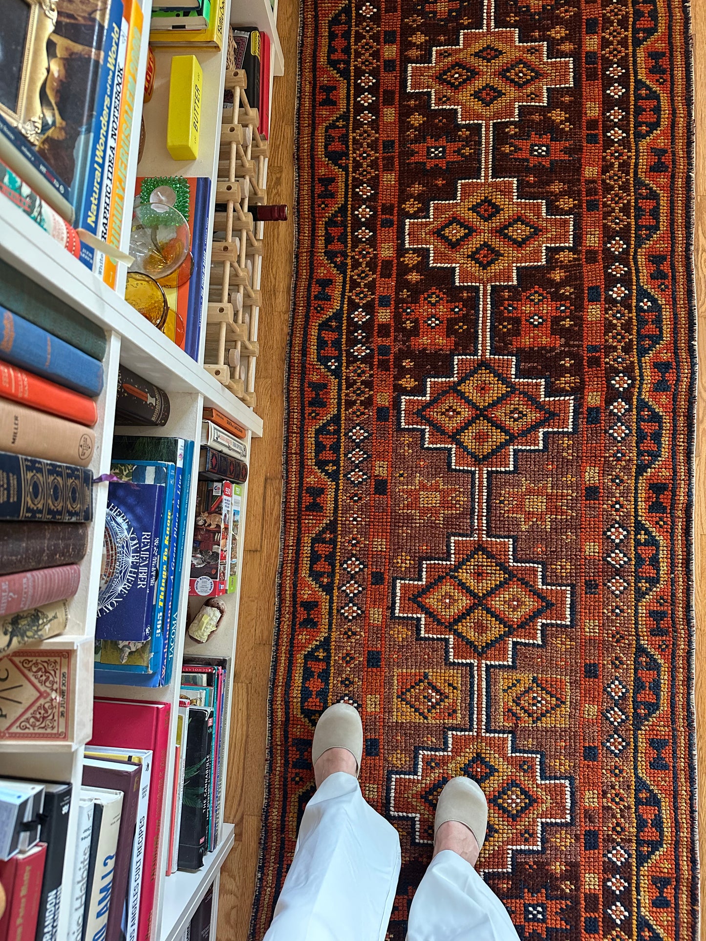 Mesa - Vintage Wool Herki Runner - 2'8" × 10'6"