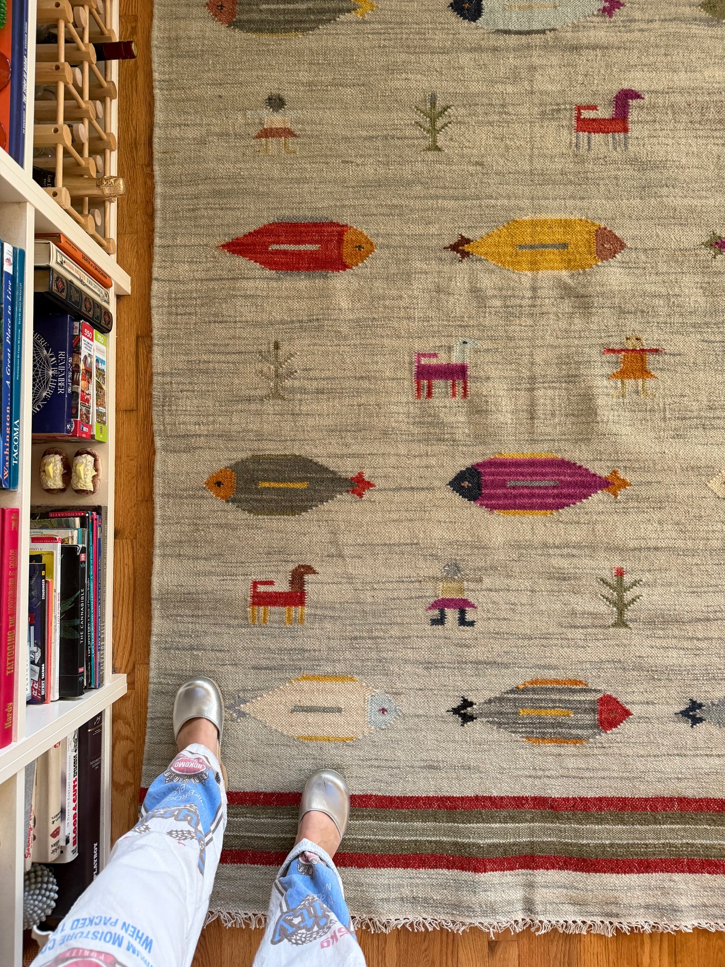 Modern Wool Fish Rug | Saltwater Story • 5 x 8'3"