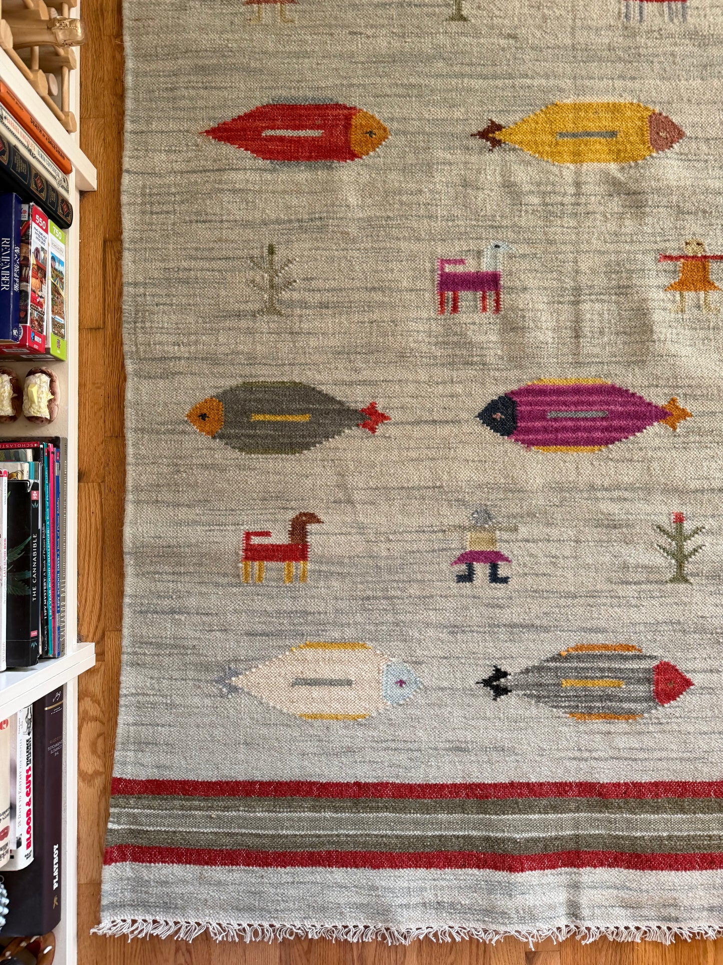 Modern Wool Fish Rug | Saltwater Story • 5 x 8'3"