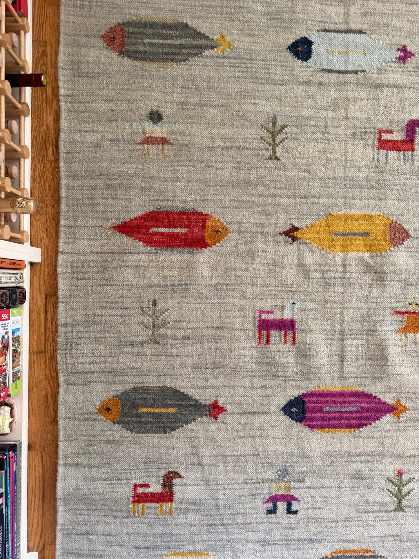 Modern Wool Fish Rug | Saltwater Story • 5 x 8'3"