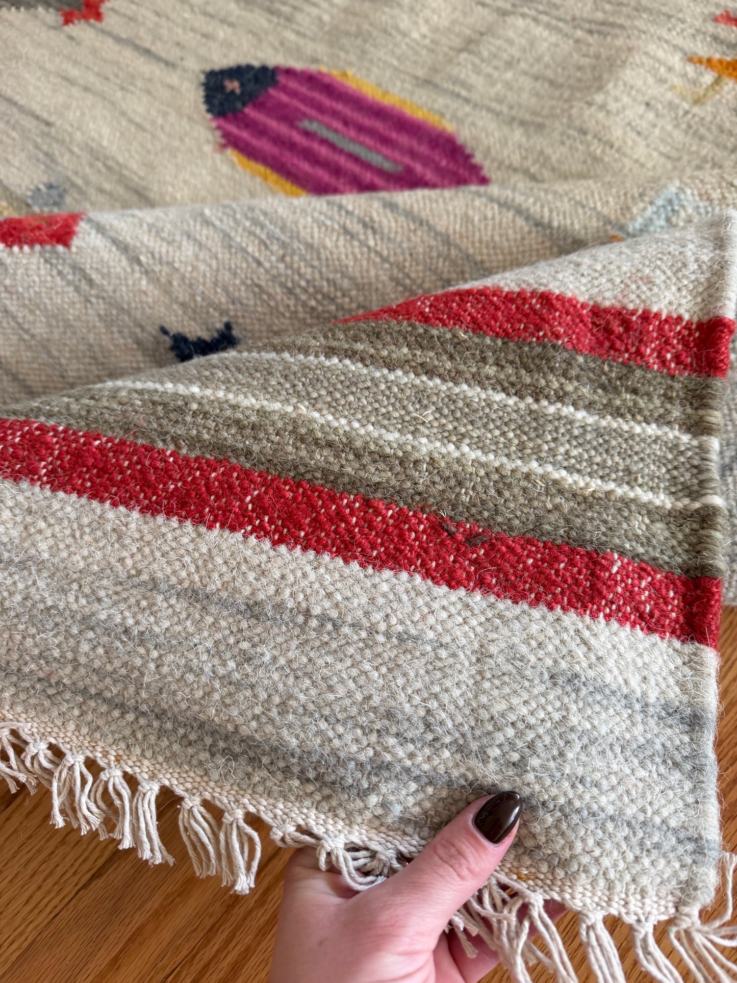 Modern Wool Fish Rug | Saltwater Story • 5 x 8'3"
