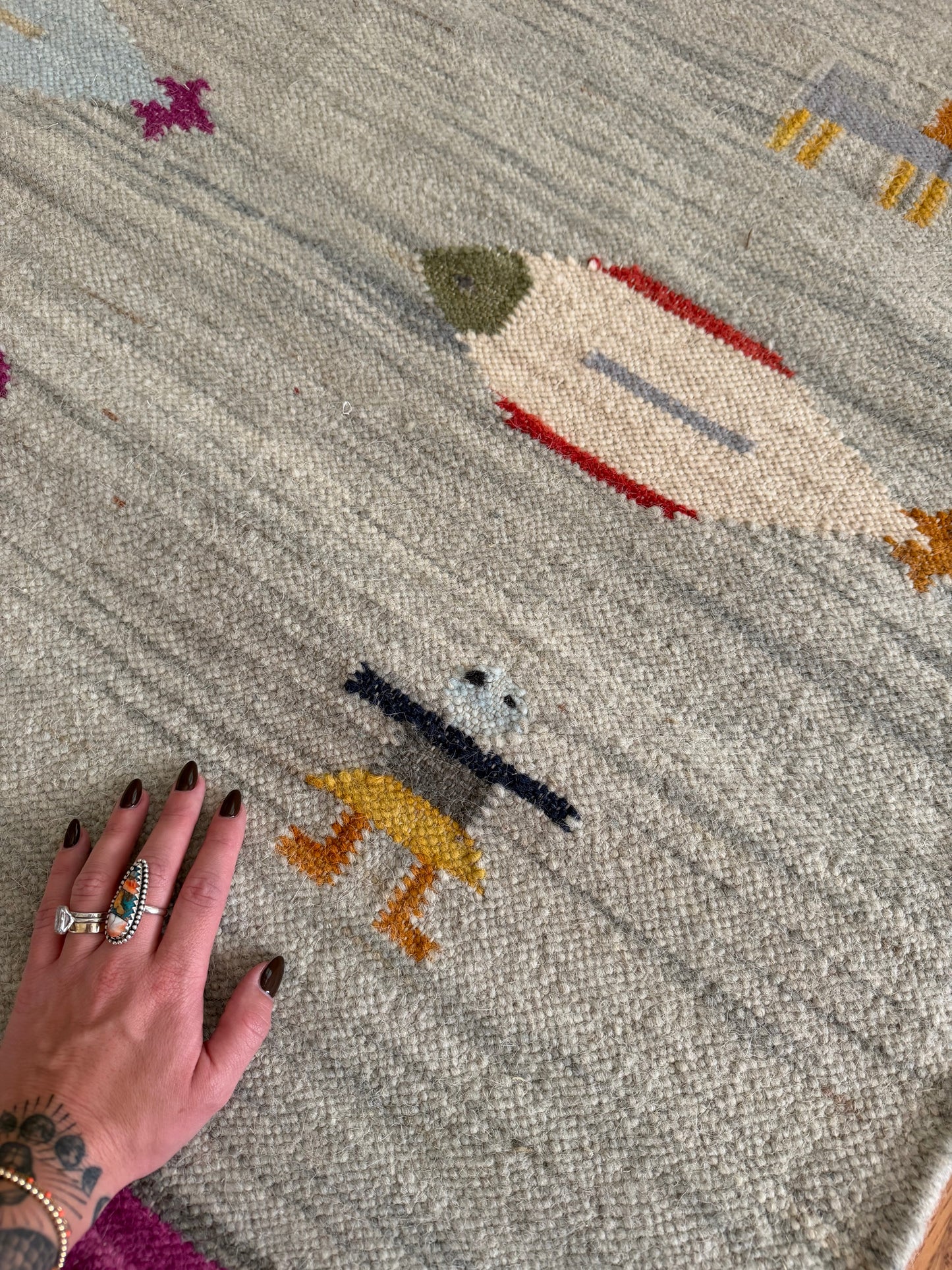 Modern Wool Fish Rug | Saltwater Story • 5 x 8'3"
