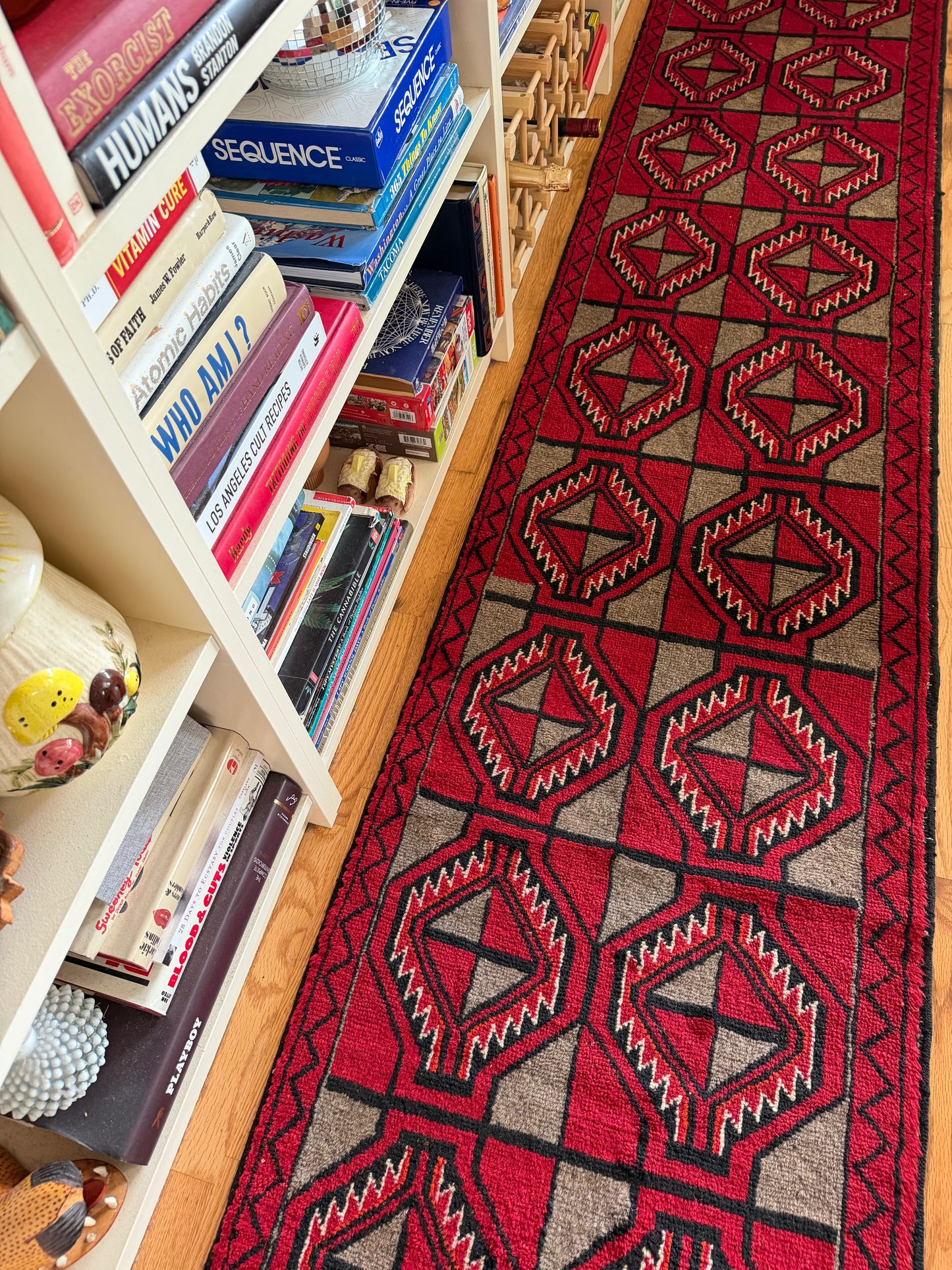 Sante Fe | Vintage Hand-Knotted Wool Runner • 2 x 8'5"
