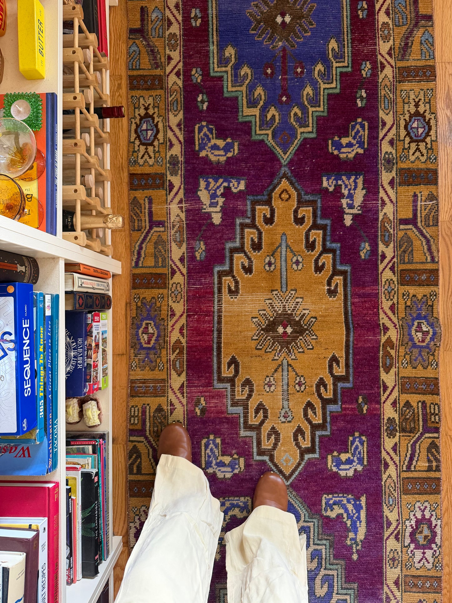 Amethyst | Vintage Hand-Knotted Wool Runner • 2'11" x 10'10"