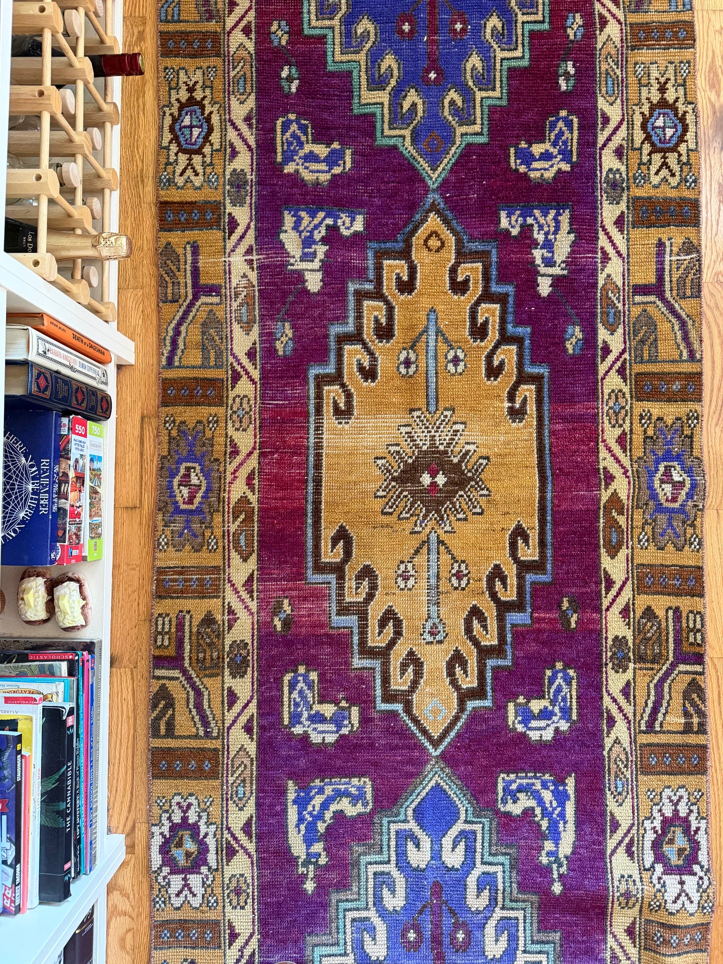 Amethyst | Vintage Hand-Knotted Wool Runner • 2'11" x 10'10"