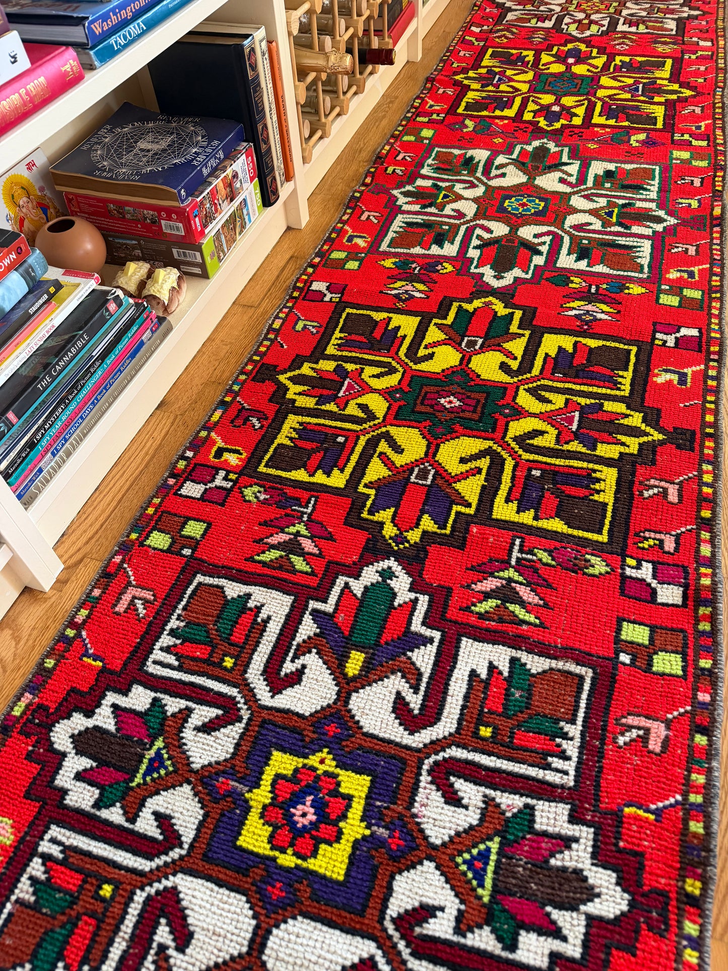 Carnelian | Vintage Hand-Knotted Wool Runner • 2'3" x 11'1"