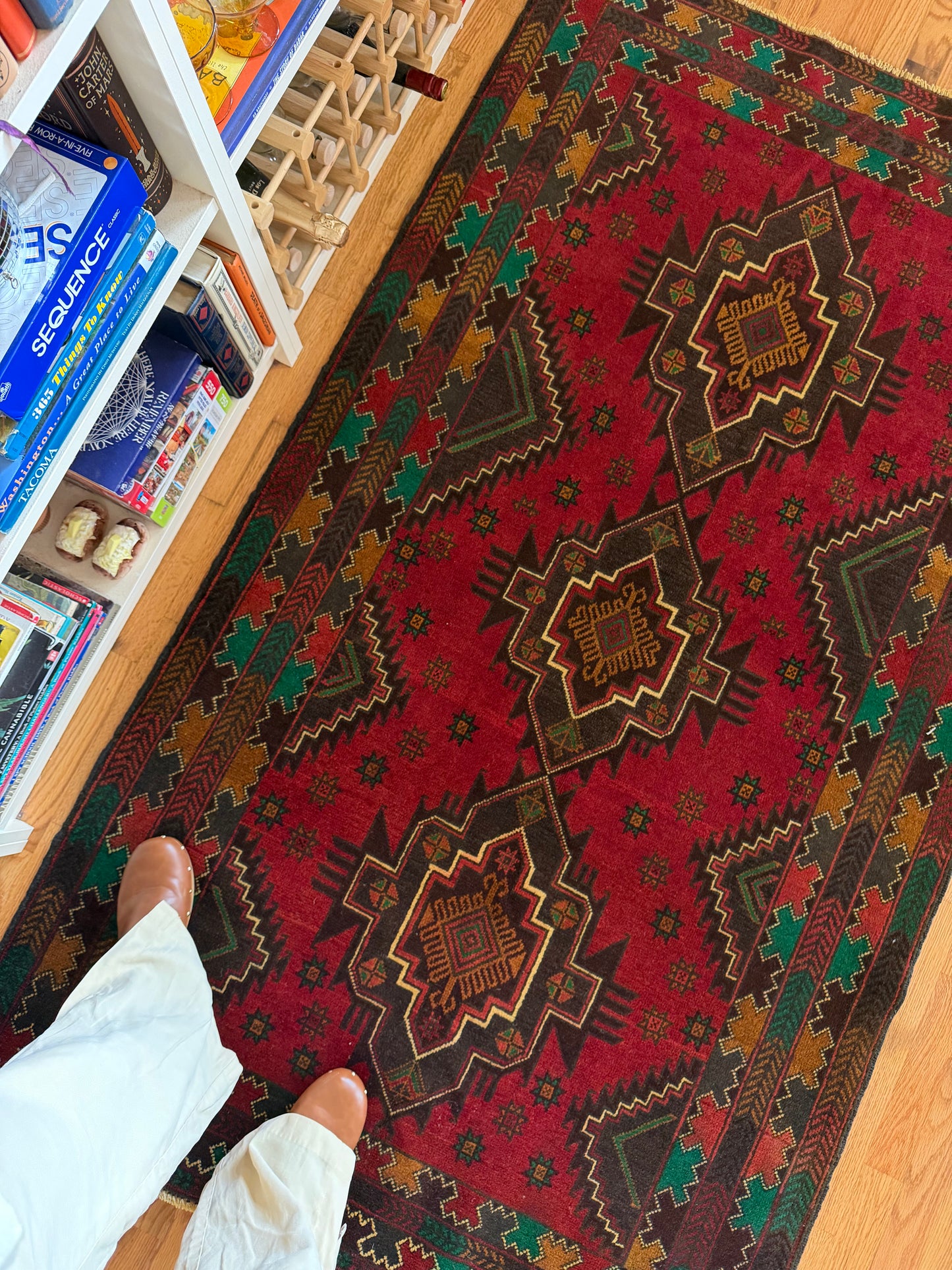 Autumn | Vintage Afghan Baluch Area Rug • 3'9" x 6'5"