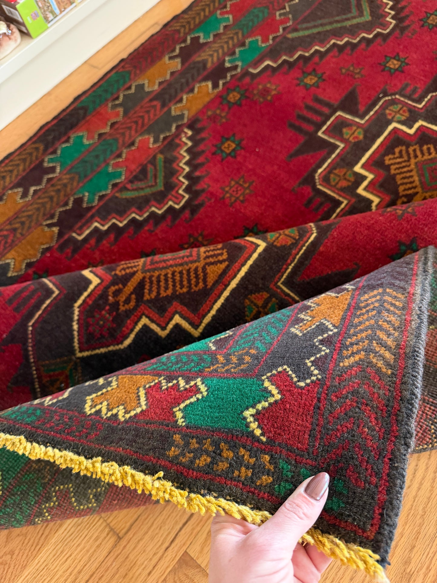 Autumn | Vintage Afghan Baluch Area Rug • 3'9" x 6'5"