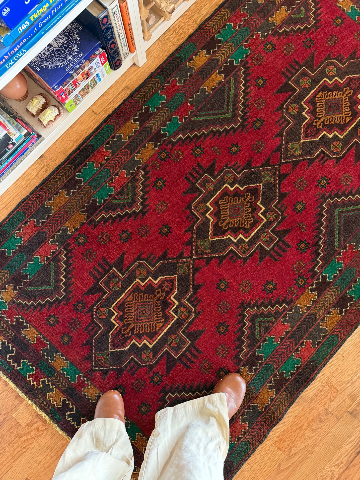 Autumn | Vintage Afghan Baluch Area Rug • 3'9" x 6'5"