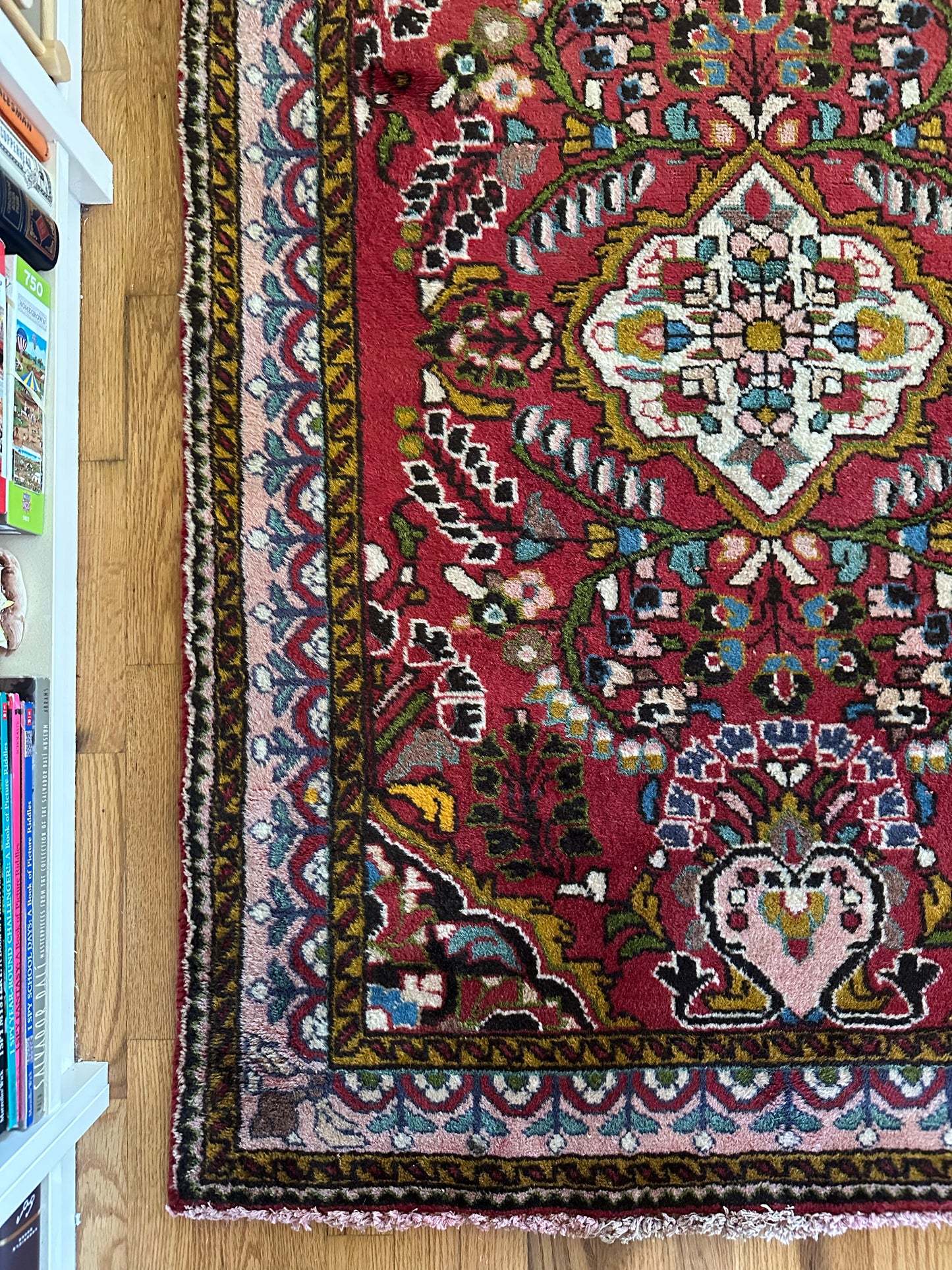 Bluebell Garden Vintage Persian Accent Rug - 3'7" x 5'