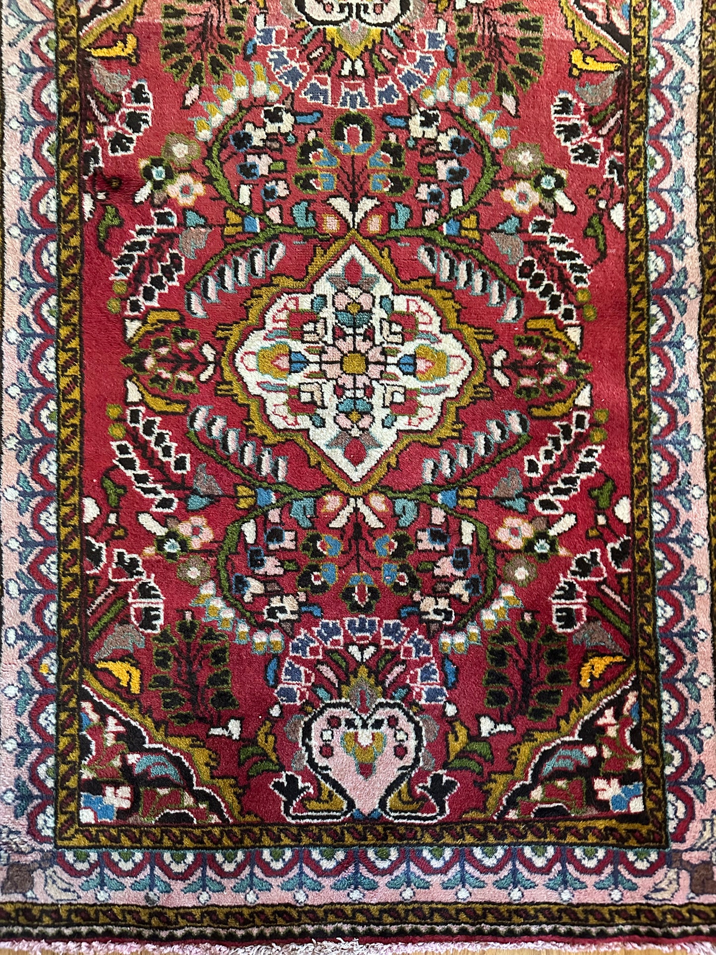 Bluebell Garden Vintage Persian Accent Rug - 3'7" x 5'
