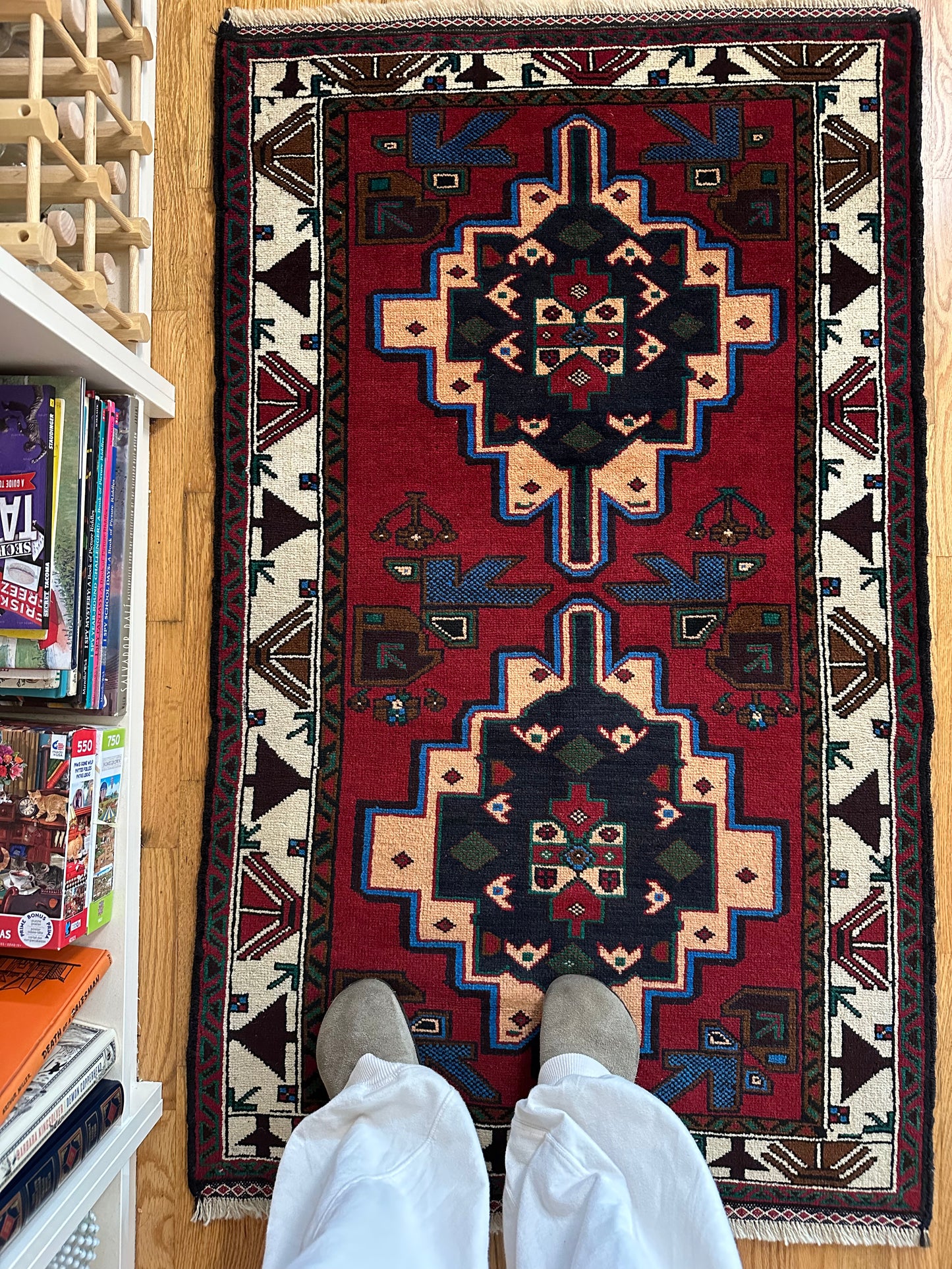 Electric Blue Medallion Rug | 2’8” x 4’6”