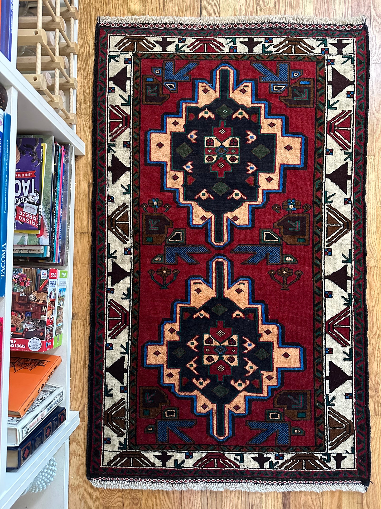 Electric Blue Medallion Rug | 2’8” x 4’6”