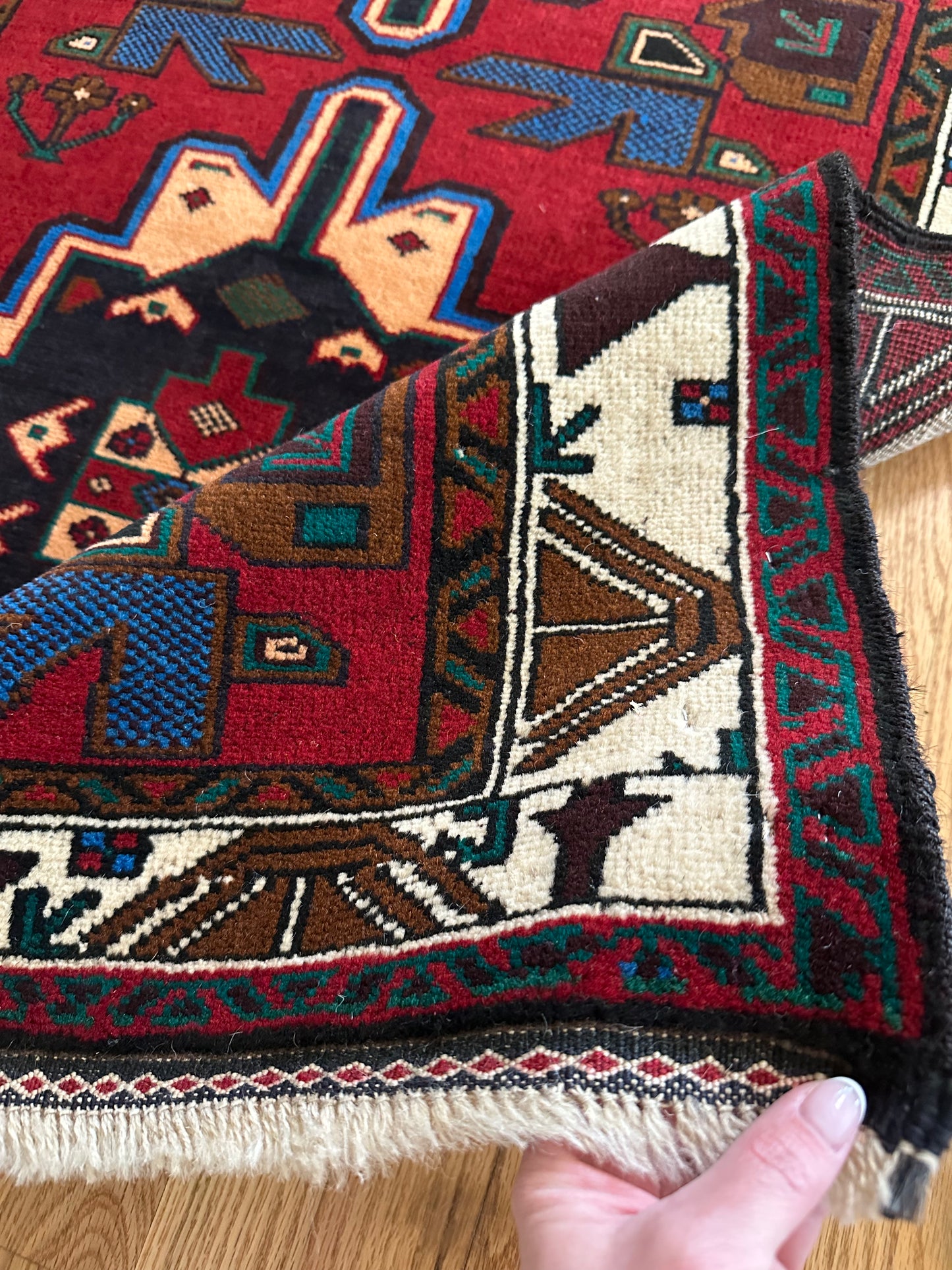 Electric Blue Medallion Rug | 2’8” x 4’6”
