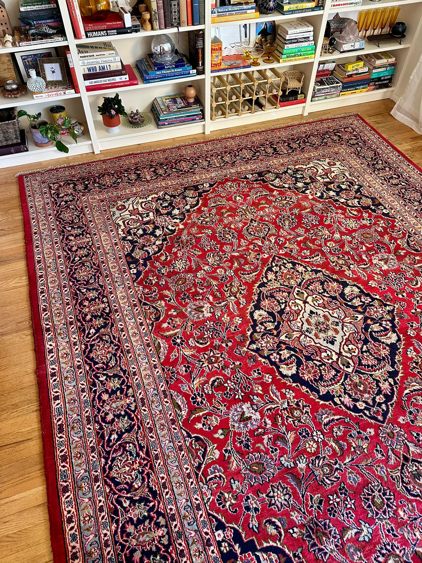 Oversized Vintage Persian Medallion Rug – 11'1 x 8'2"